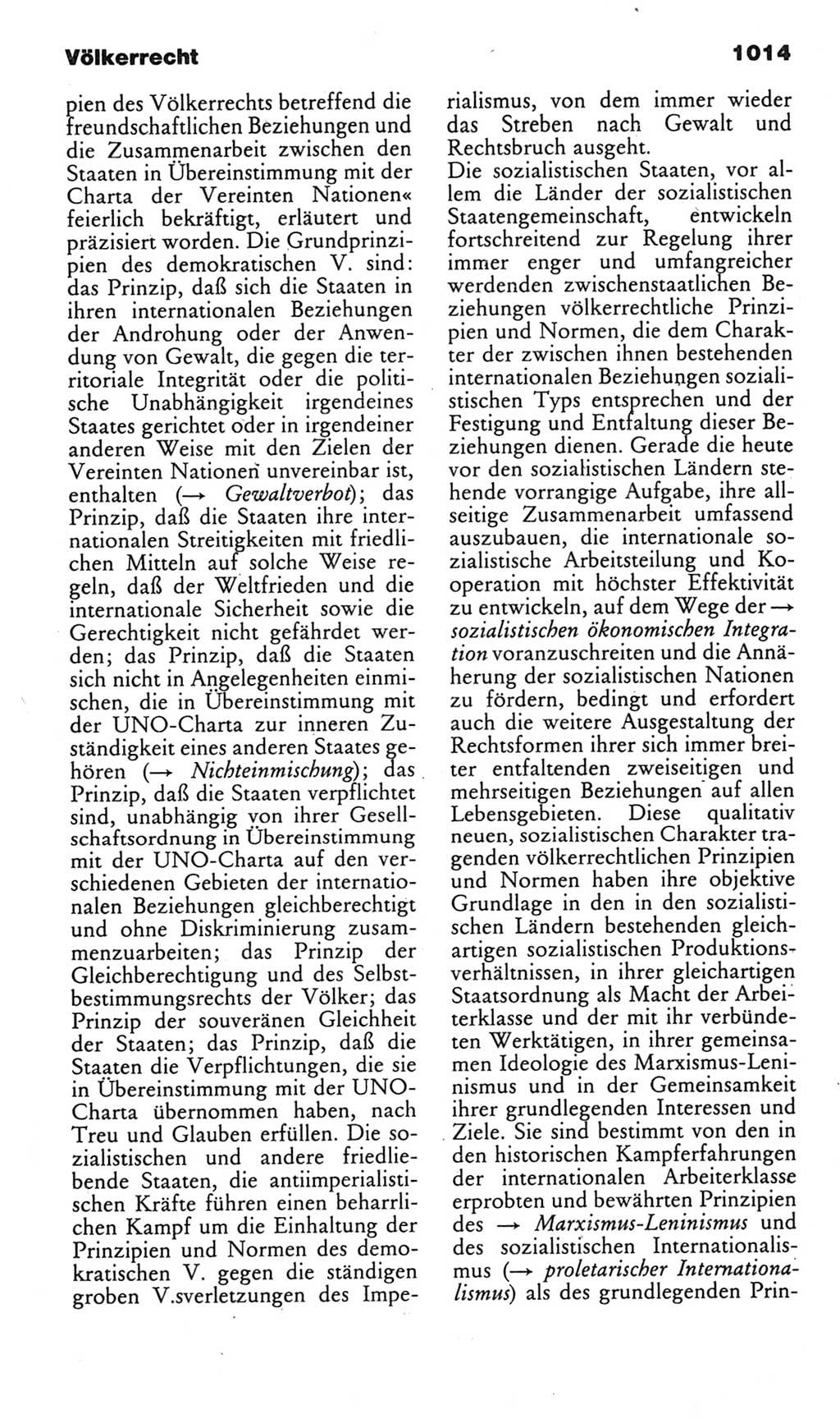 Kleines politisches Wörterbuch [Deutsche Demokratische Republik (DDR)] 1985, Seite 1014 (Kl. pol. Wb. DDR 1985, S. 1014)