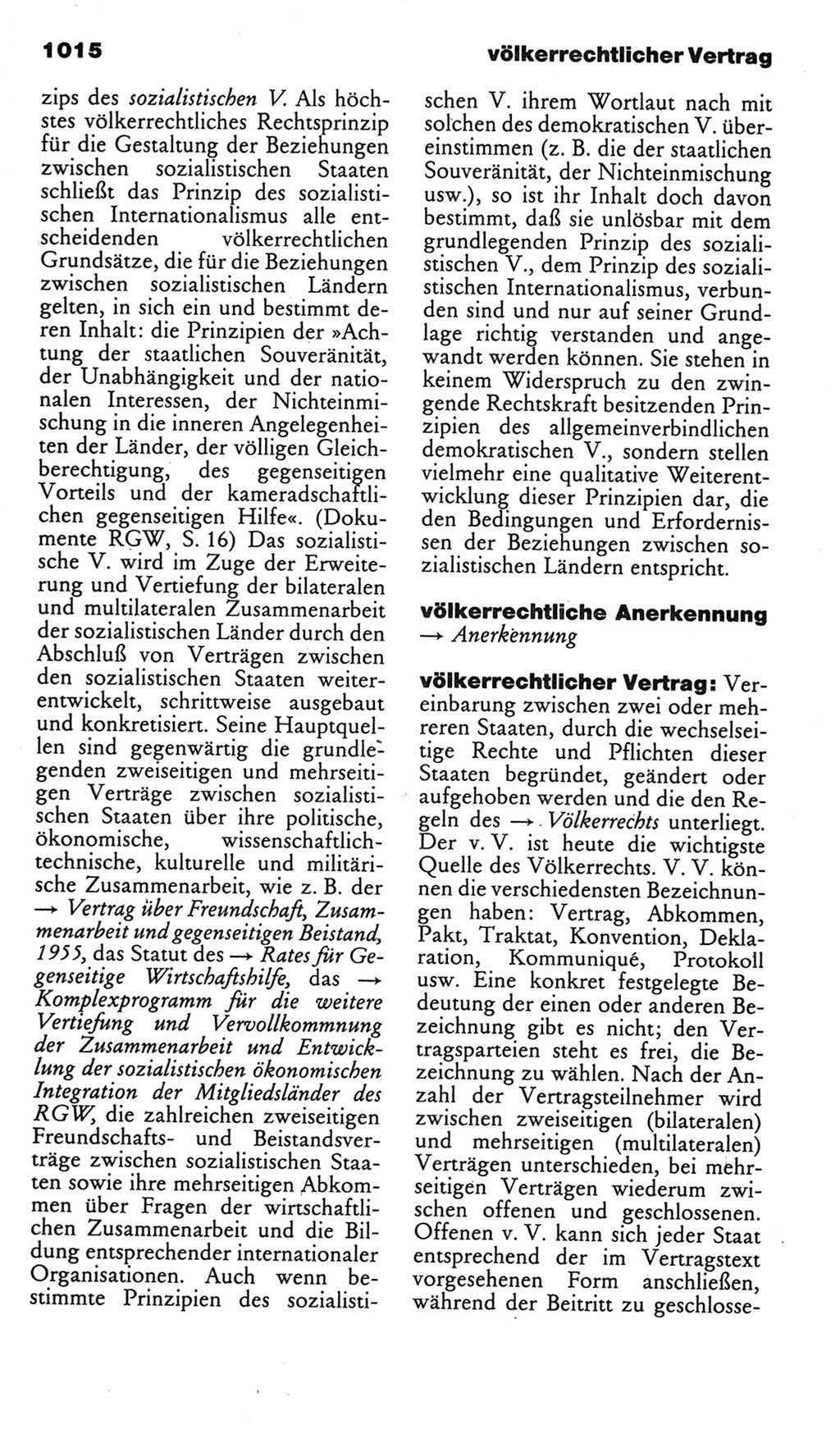 Kleines politisches Wörterbuch [Deutsche Demokratische Republik (DDR)] 1985, Seite 1015 (Kl. pol. Wb. DDR 1985, S. 1015)