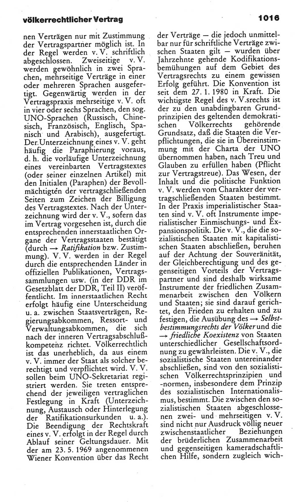 Kleines politisches Wörterbuch [Deutsche Demokratische Republik (DDR)] 1985, Seite 1016 (Kl. pol. Wb. DDR 1985, S. 1016)