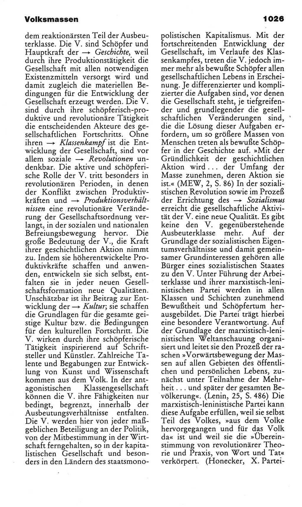 Kleines politisches Wörterbuch [Deutsche Demokratische Republik (DDR)] 1985, Seite 1026 (Kl. pol. Wb. DDR 1985, S. 1026)