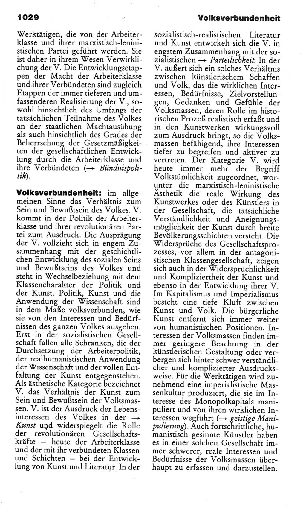 Kleines politisches Wörterbuch [Deutsche Demokratische Republik (DDR)] 1985, Seite 1029 (Kl. pol. Wb. DDR 1985, S. 1029)
