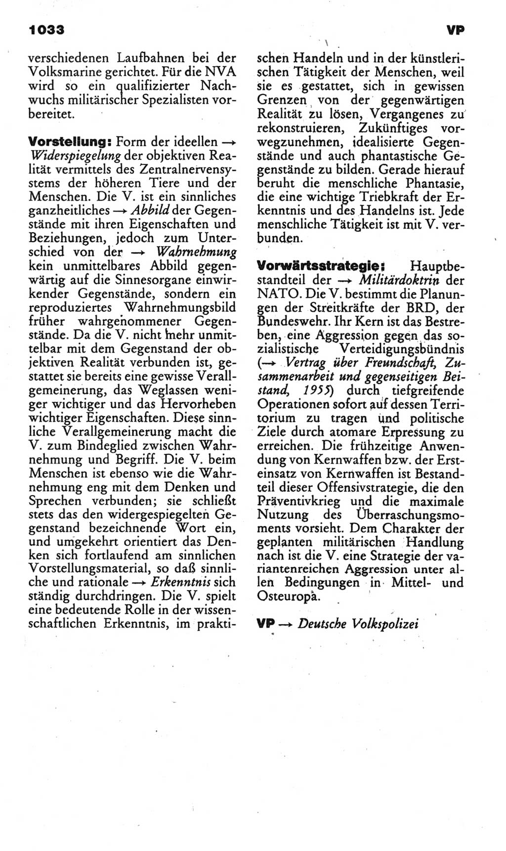 Kleines politisches Wörterbuch [Deutsche Demokratische Republik (DDR)] 1985, Seite 1033 (Kl. pol. Wb. DDR 1985, S. 1033)