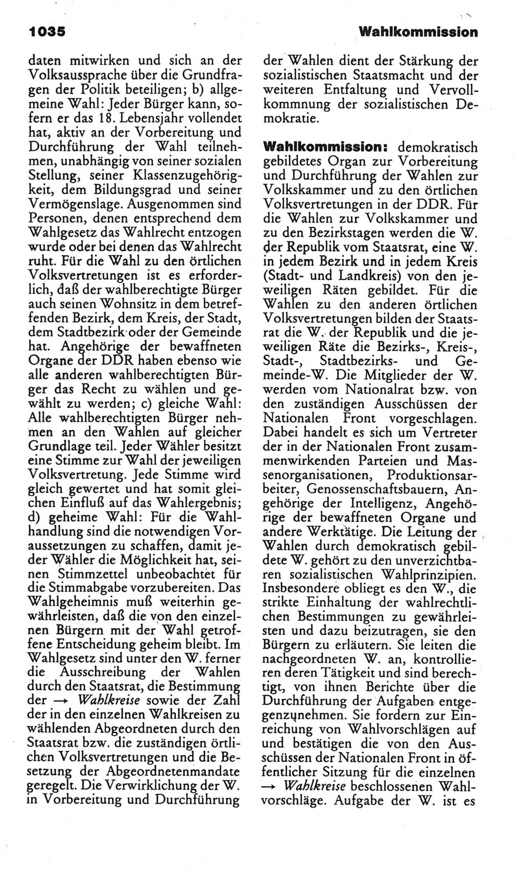 Kleines politisches Wörterbuch [Deutsche Demokratische Republik (DDR)] 1985, Seite 1035 (Kl. pol. Wb. DDR 1985, S. 1035)