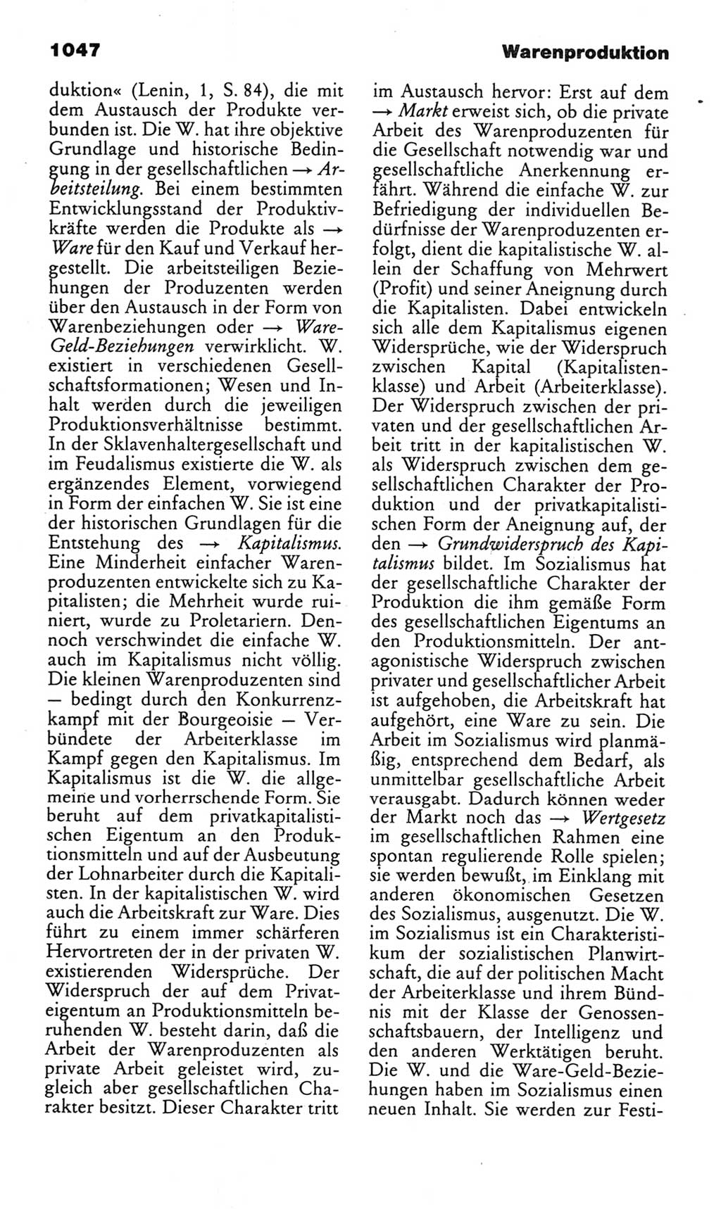 Kleines politisches Wörterbuch [Deutsche Demokratische Republik (DDR)] 1985, Seite 1047 (Kl. pol. Wb. DDR 1985, S. 1047)