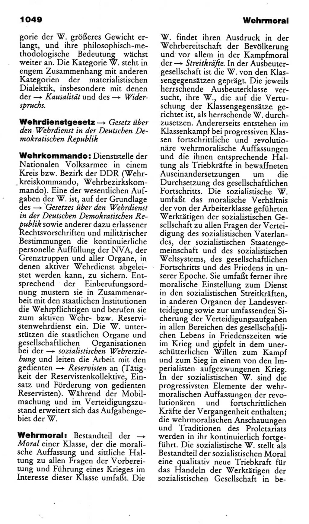 Kleines politisches Wörterbuch [Deutsche Demokratische Republik (DDR)] 1985, Seite 1049 (Kl. pol. Wb. DDR 1985, S. 1049)