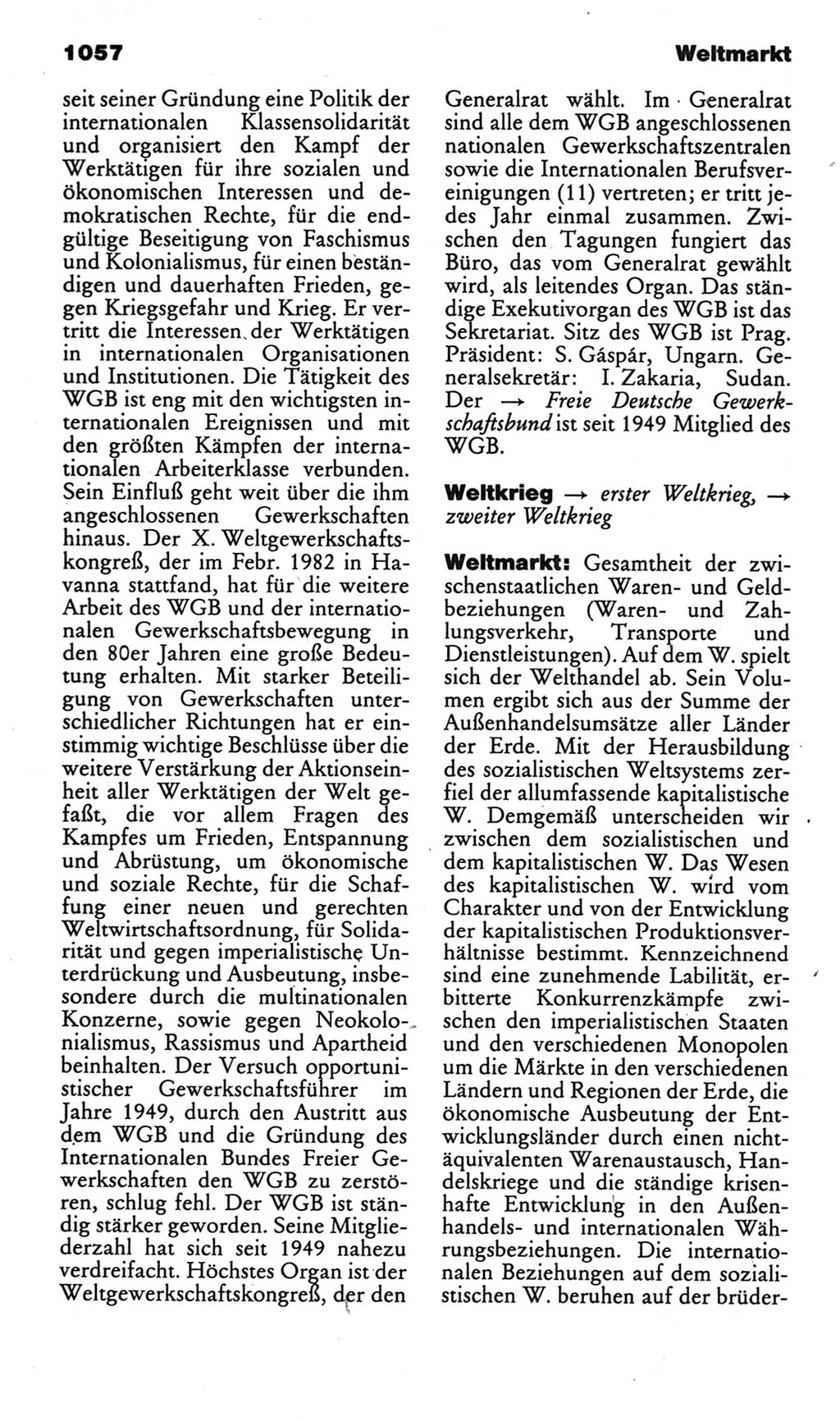 Kleines politisches Wörterbuch [Deutsche Demokratische Republik (DDR)] 1985, Seite 1057 (Kl. pol. Wb. DDR 1985, S. 1057)