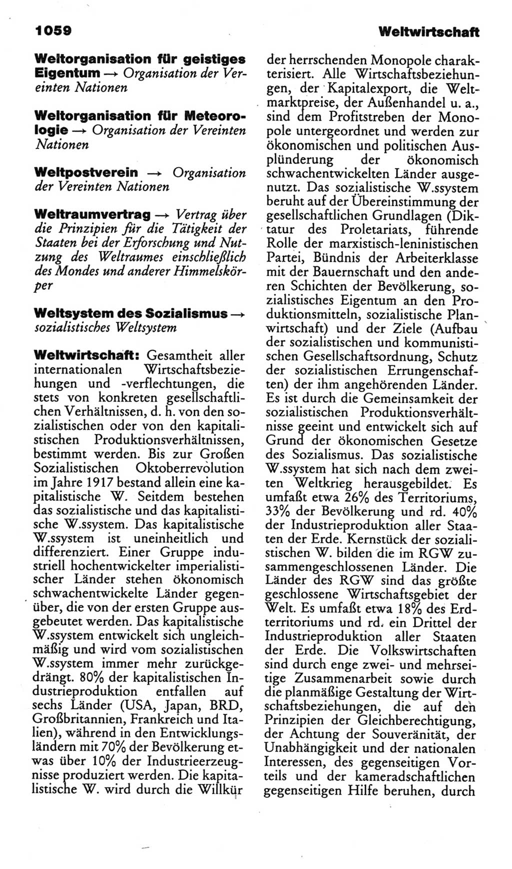 Kleines politisches Wörterbuch [Deutsche Demokratische Republik (DDR)] 1985, Seite 1059 (Kl. pol. Wb. DDR 1985, S. 1059)