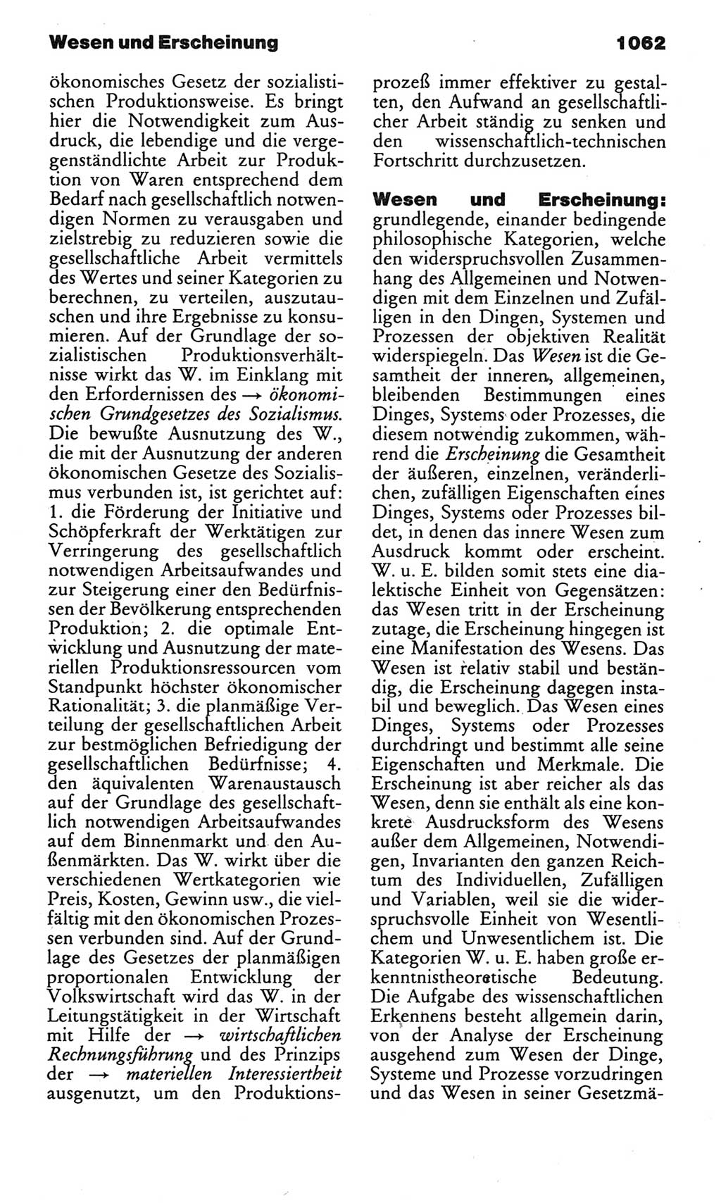 Kleines politisches Wörterbuch [Deutsche Demokratische Republik (DDR)] 1985, Seite 1062 (Kl. pol. Wb. DDR 1985, S. 1062)
