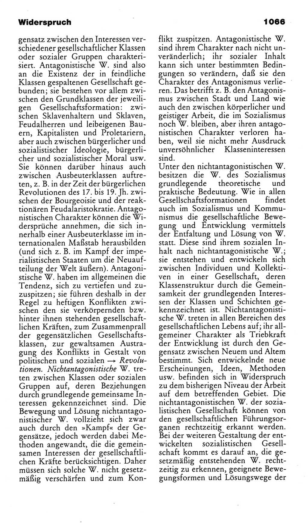 Kleines politisches Wörterbuch [Deutsche Demokratische Republik (DDR)] 1985, Seite 1066 (Kl. pol. Wb. DDR 1985, S. 1066)