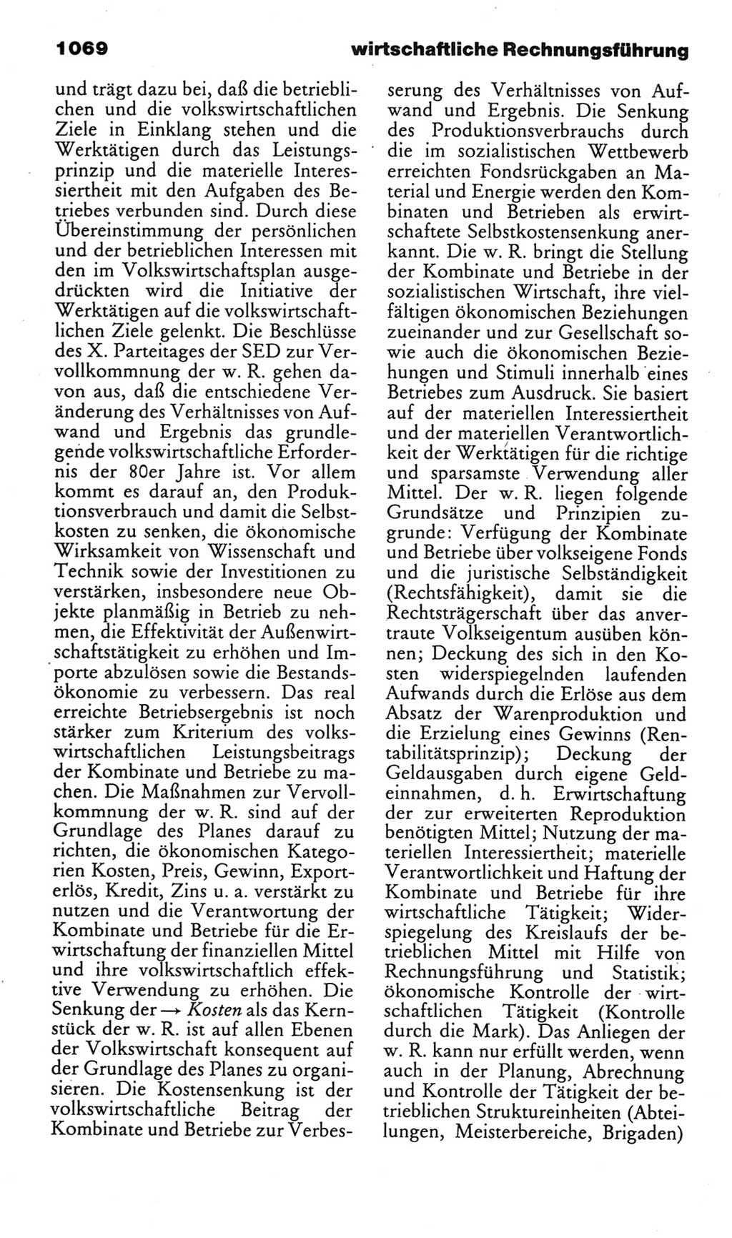 Kleines politisches Wörterbuch [Deutsche Demokratische Republik (DDR)] 1985, Seite 1069 (Kl. pol. Wb. DDR 1985, S. 1069)