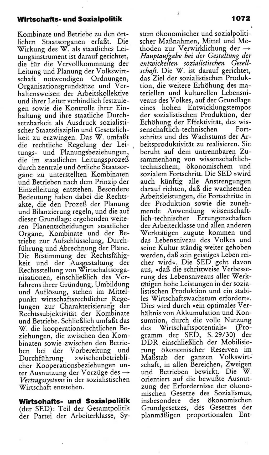 Kleines politisches Wörterbuch [Deutsche Demokratische Republik (DDR)] 1985, Seite 1072 (Kl. pol. Wb. DDR 1985, S. 1072)