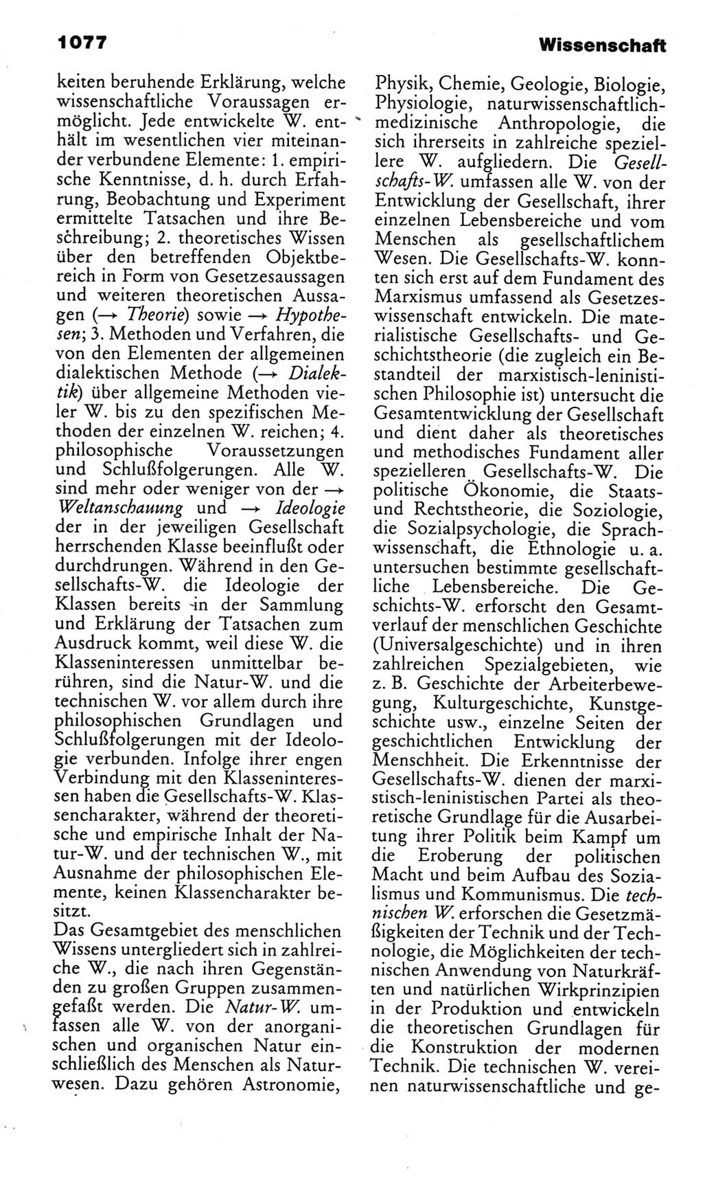 Kleines politisches Wörterbuch [Deutsche Demokratische Republik (DDR)] 1985, Seite 1077 (Kl. pol. Wb. DDR 1985, S. 1077)