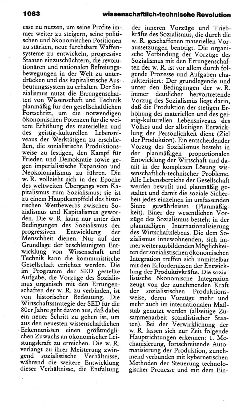 Kleines politisches Wörterbuch [Deutsche Demokratische Republik (DDR)] 1985, Seite 1083 (Kl. pol. Wb. DDR 1985, S. 1083)