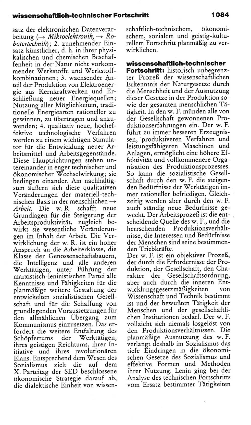 Kleines politisches Wörterbuch [Deutsche Demokratische Republik (DDR)] 1985, Seite 1084 (Kl. pol. Wb. DDR 1985, S. 1084)