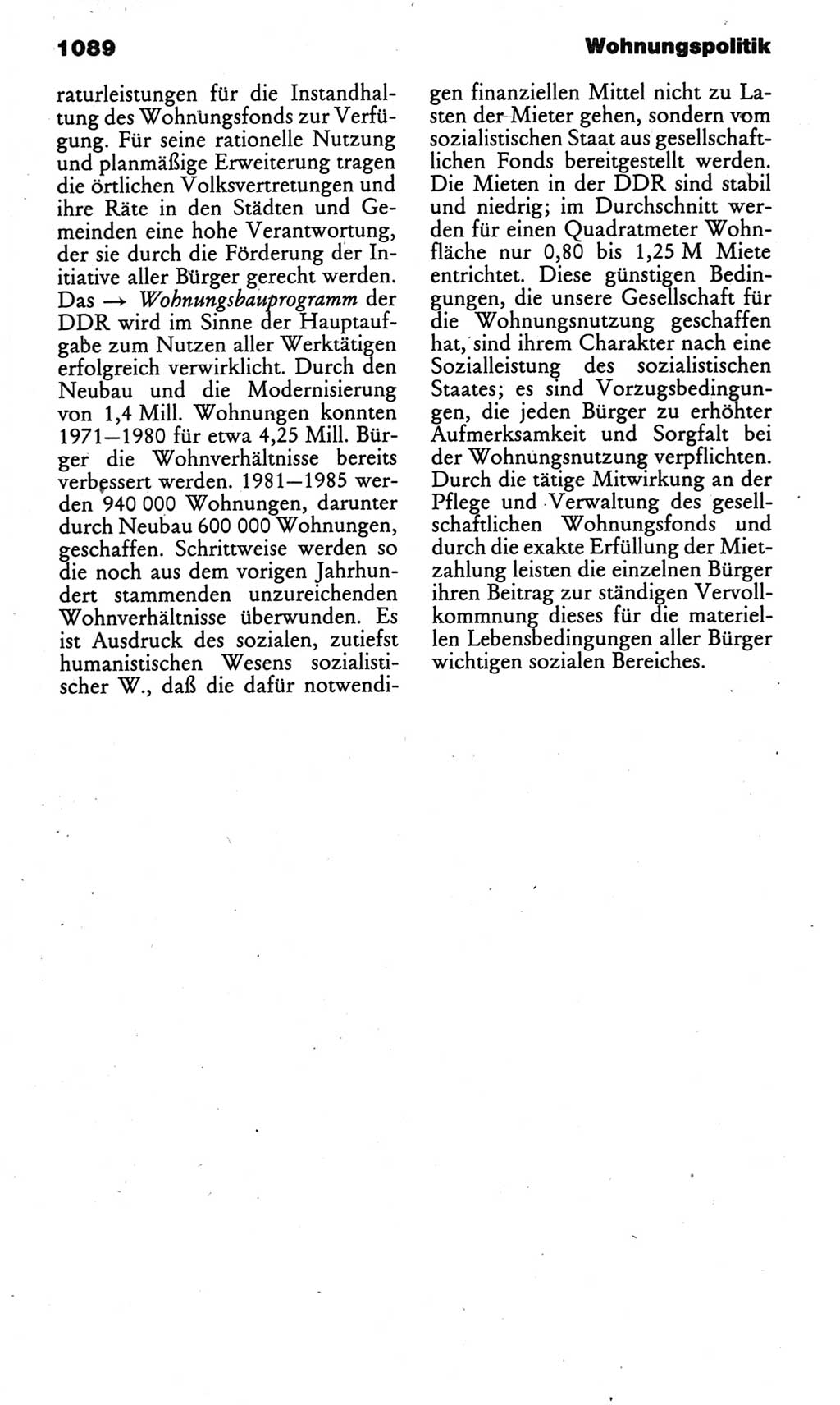 Kleines politisches Wörterbuch [Deutsche Demokratische Republik (DDR)] 1985, Seite 1089 (Kl. pol. Wb. DDR 1985, S. 1089)