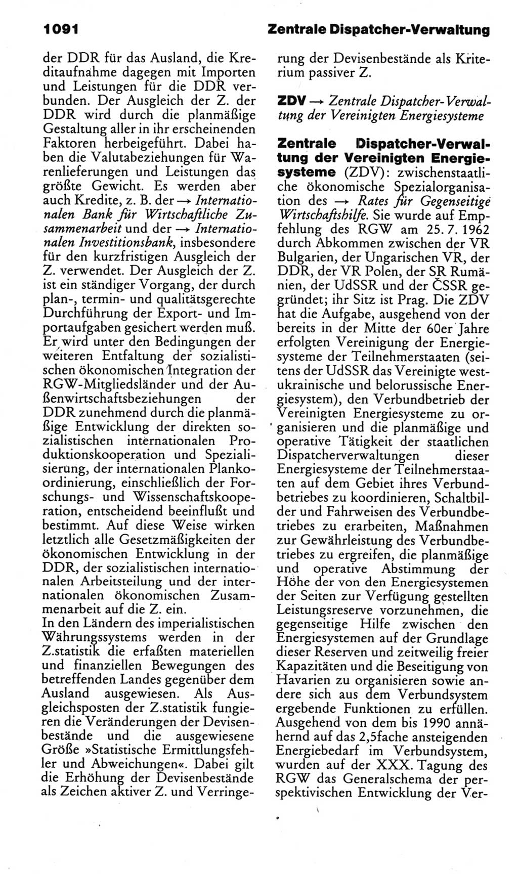 Kleines politisches Wörterbuch [Deutsche Demokratische Republik (DDR)] 1985, Seite 1091 (Kl. pol. Wb. DDR 1985, S. 1091)