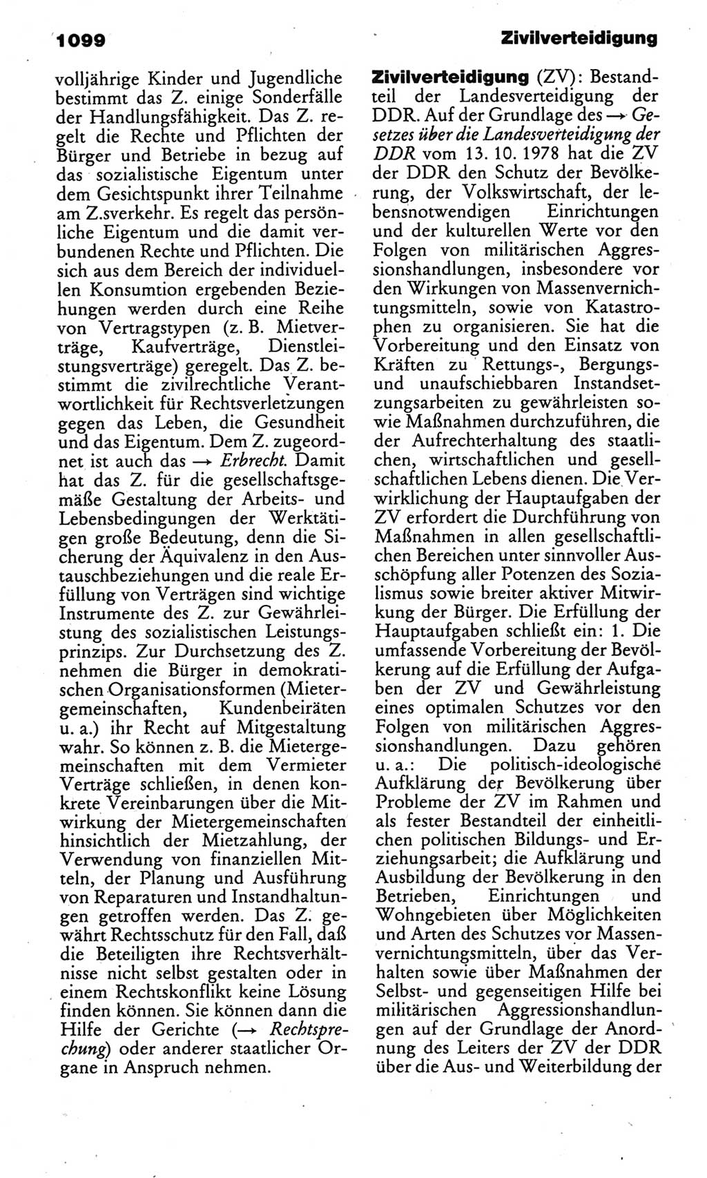 Kleines politisches Wörterbuch [Deutsche Demokratische Republik (DDR)] 1985, Seite 1099 (Kl. pol. Wb. DDR 1985, S. 1099)