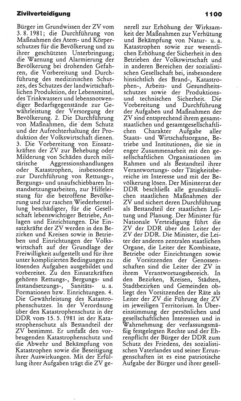 Kleines politisches Wörterbuch [Deutsche Demokratische Republik (DDR)] 1985, Seite 1100 (Kl. pol. Wb. DDR 1985, S. 1100)