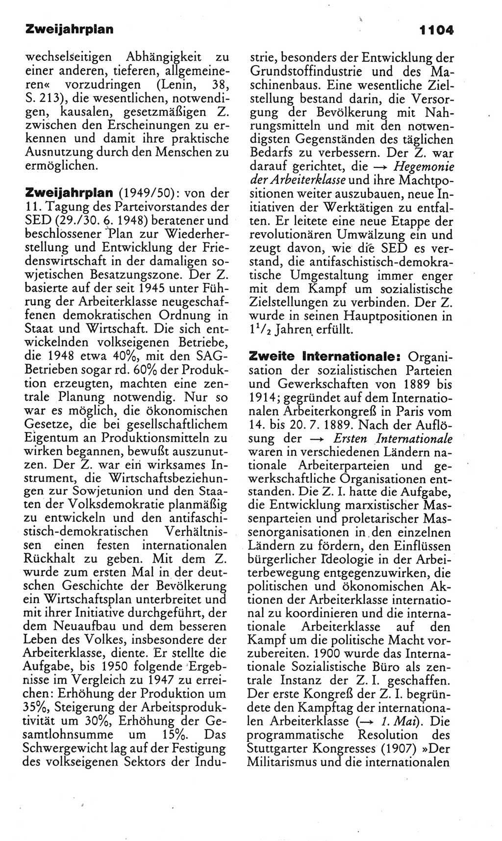 Kleines politisches Wörterbuch [Deutsche Demokratische Republik (DDR)] 1985, Seite 1104 (Kl. pol. Wb. DDR 1985, S. 1104)