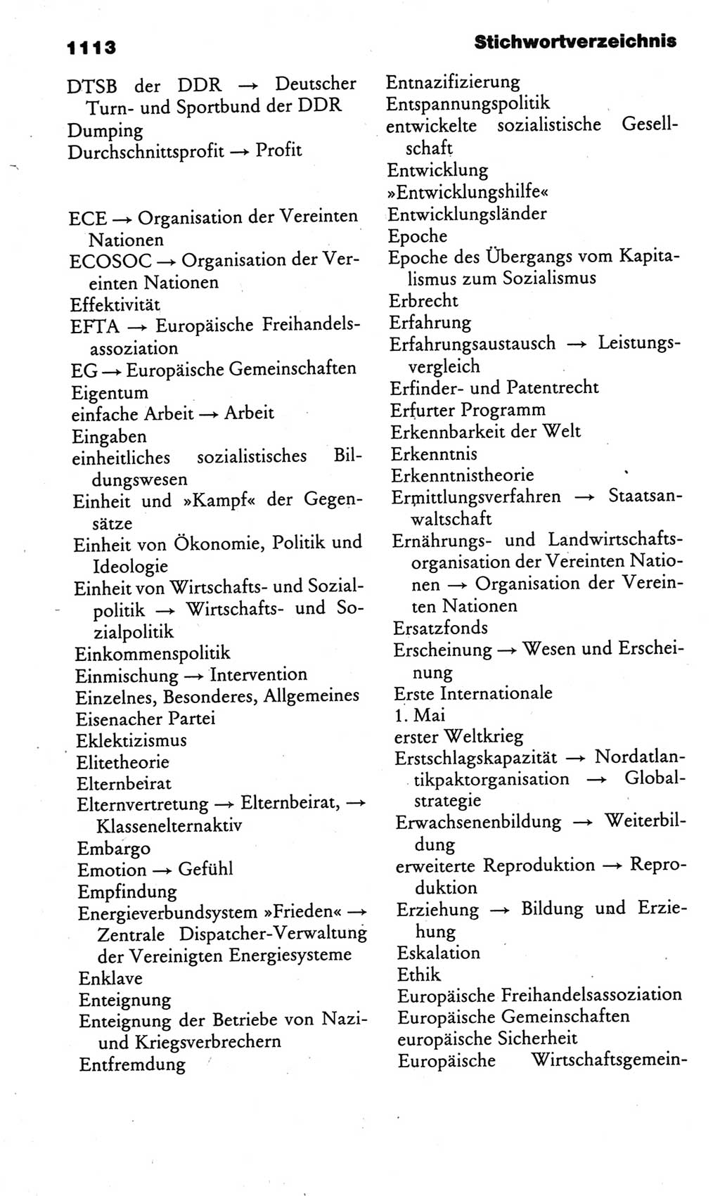Kleines politisches Wörterbuch [Deutsche Demokratische Republik (DDR)] 1985, Seite 1113 (Kl. pol. Wb. DDR 1985, S. 1113)