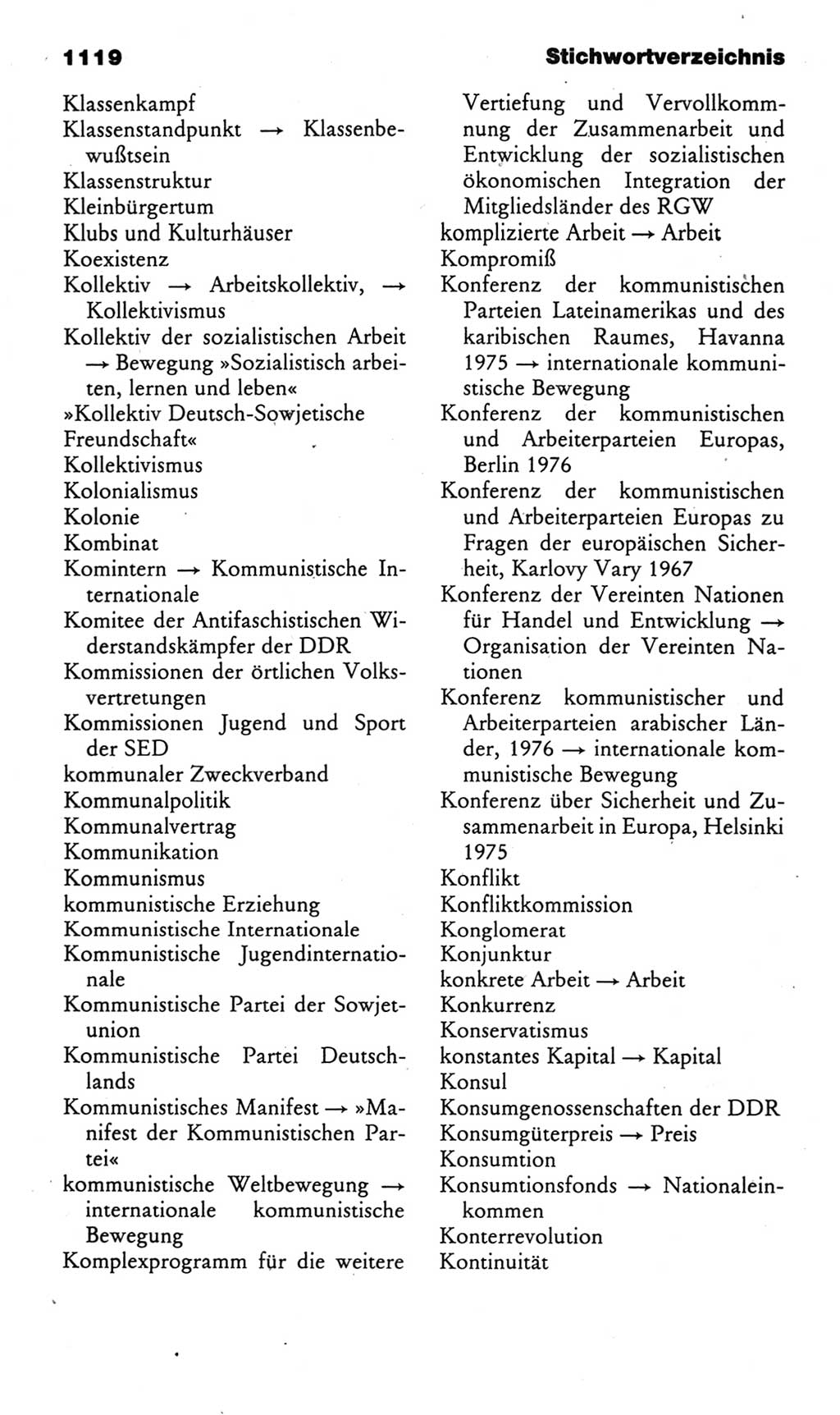 Kleines politisches Wörterbuch [Deutsche Demokratische Republik (DDR)] 1985, Seite 1119 (Kl. pol. Wb. DDR 1985, S. 1119)