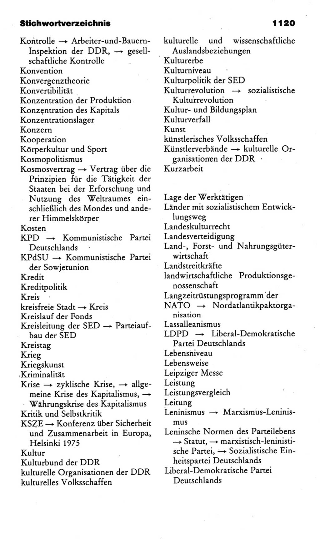 Kleines politisches Wörterbuch [Deutsche Demokratische Republik (DDR)] 1985, Seite 1120 (Kl. pol. Wb. DDR 1985, S. 1120)