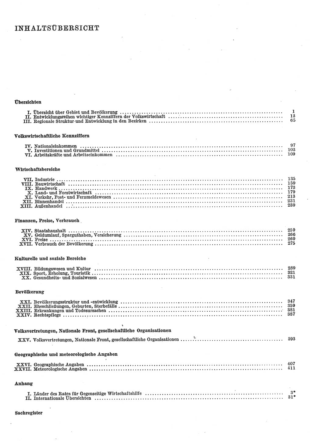 Statistisches Jahrbuch der Deutschen Demokratischen Republik (DDR) 1985, Seite 6 (Stat. Jb. DDR 1985, S. 6)