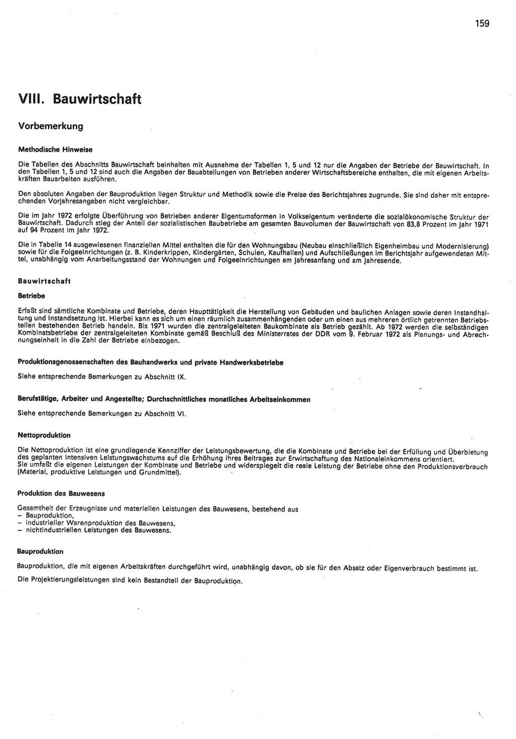 Statistisches Jahrbuch der Deutschen Demokratischen Republik (DDR) 1985, Seite 159 (Stat. Jb. DDR 1985, S. 159)