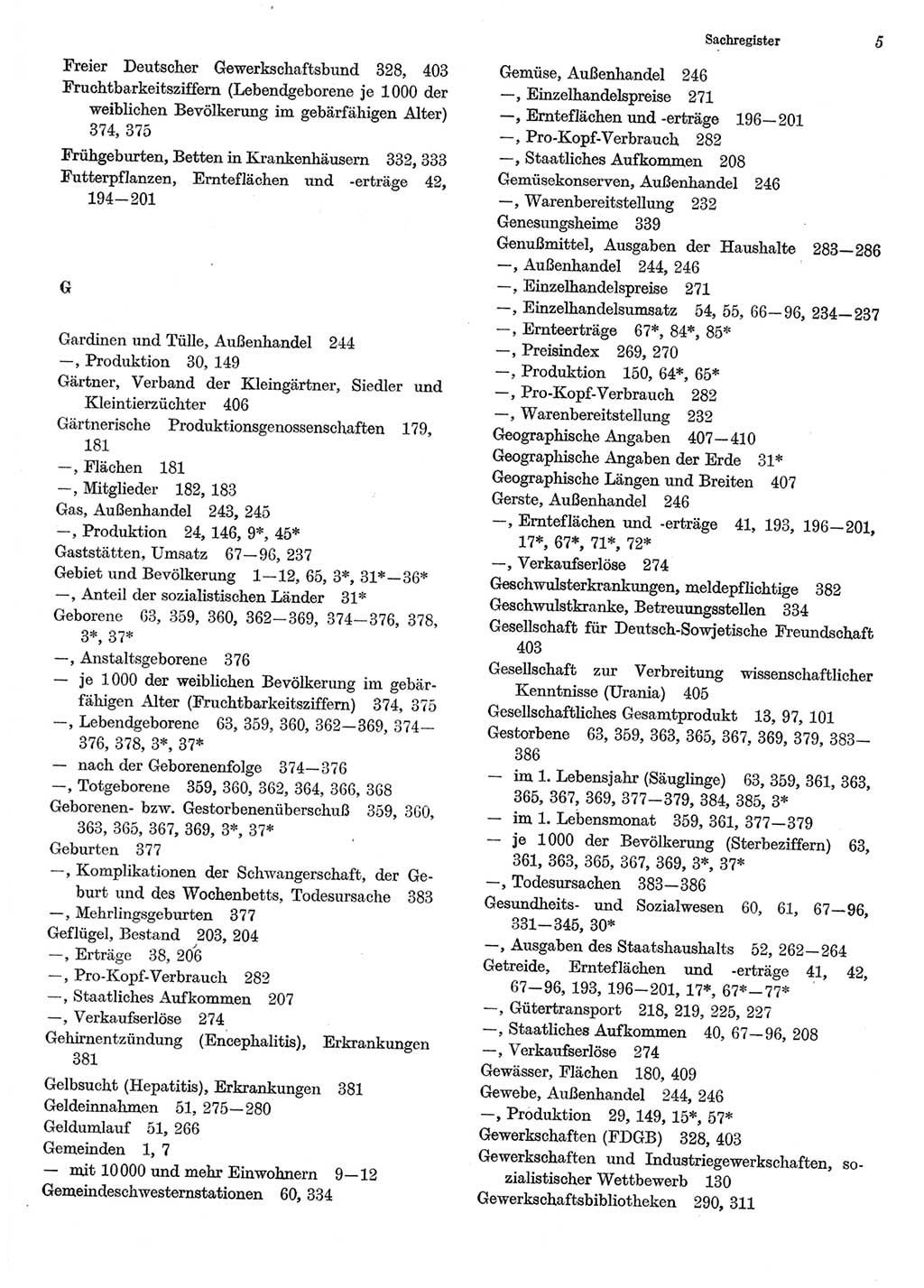 Statistisches Jahrbuch der Deutschen Demokratischen Republik (DDR) 1985, Seite 5 (Stat. Jb. DDR 1985, S. 5)