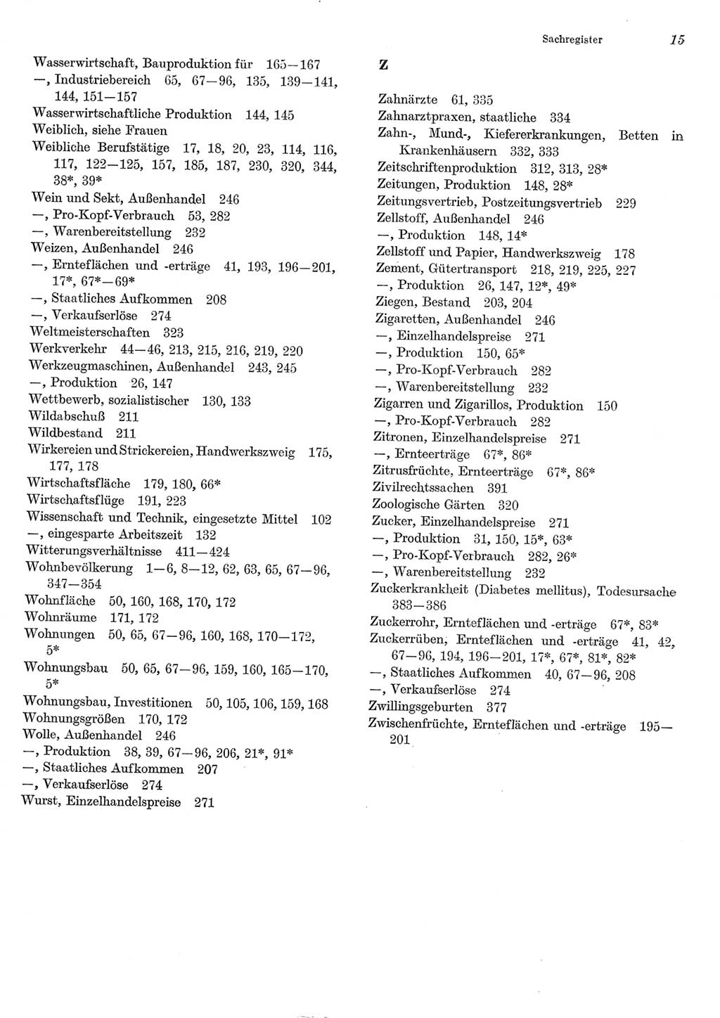 Statistisches Jahrbuch der Deutschen Demokratischen Republik (DDR) 1985, Seite 15 (Stat. Jb. DDR 1985, S. 15)