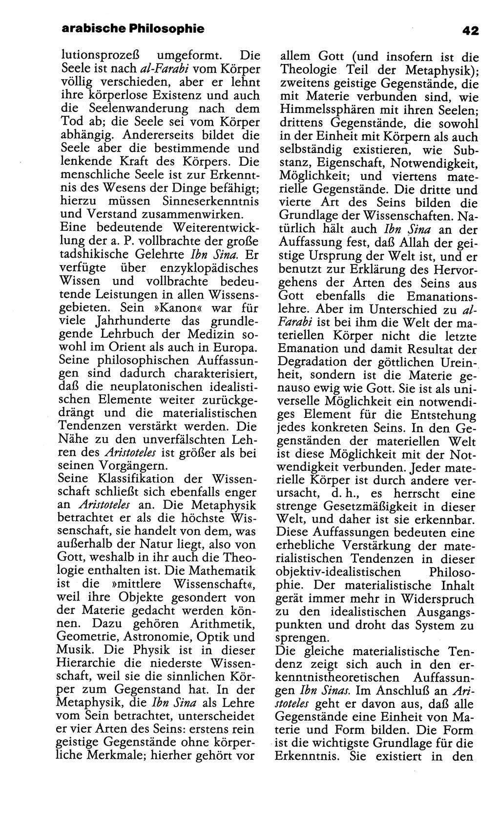 Wörterbuch der marxistisch-leninistischen Philosophie [Deutsche Demokratische Republik (DDR)] 1985, Seite 42 (Wb. ML Phil. DDR 1985, S. 42)