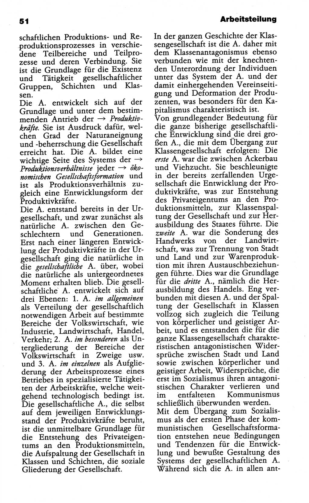 Wörterbuch der marxistisch-leninistischen Philosophie [Deutsche Demokratische Republik (DDR)] 1985, Seite 51 (Wb. ML Phil. DDR 1985, S. 51)
