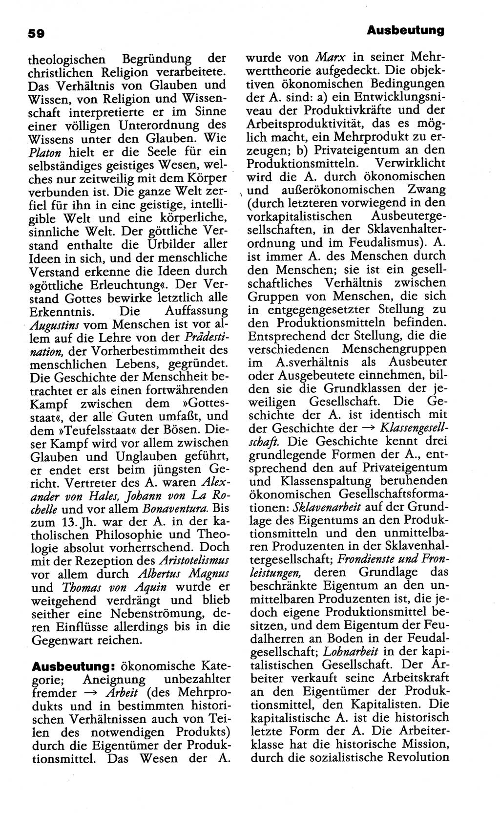 Wörterbuch der marxistisch-leninistischen Philosophie [Deutsche Demokratische Republik (DDR)] 1985, Seite 59 (Wb. ML Phil. DDR 1985, S. 59)