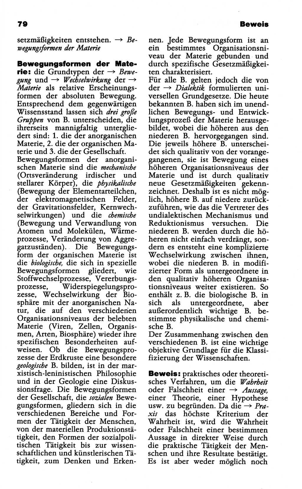 Wörterbuch der marxistisch-leninistischen Philosophie [Deutsche Demokratische Republik (DDR)] 1985, Seite 79 (Wb. ML Phil. DDR 1985, S. 79)
