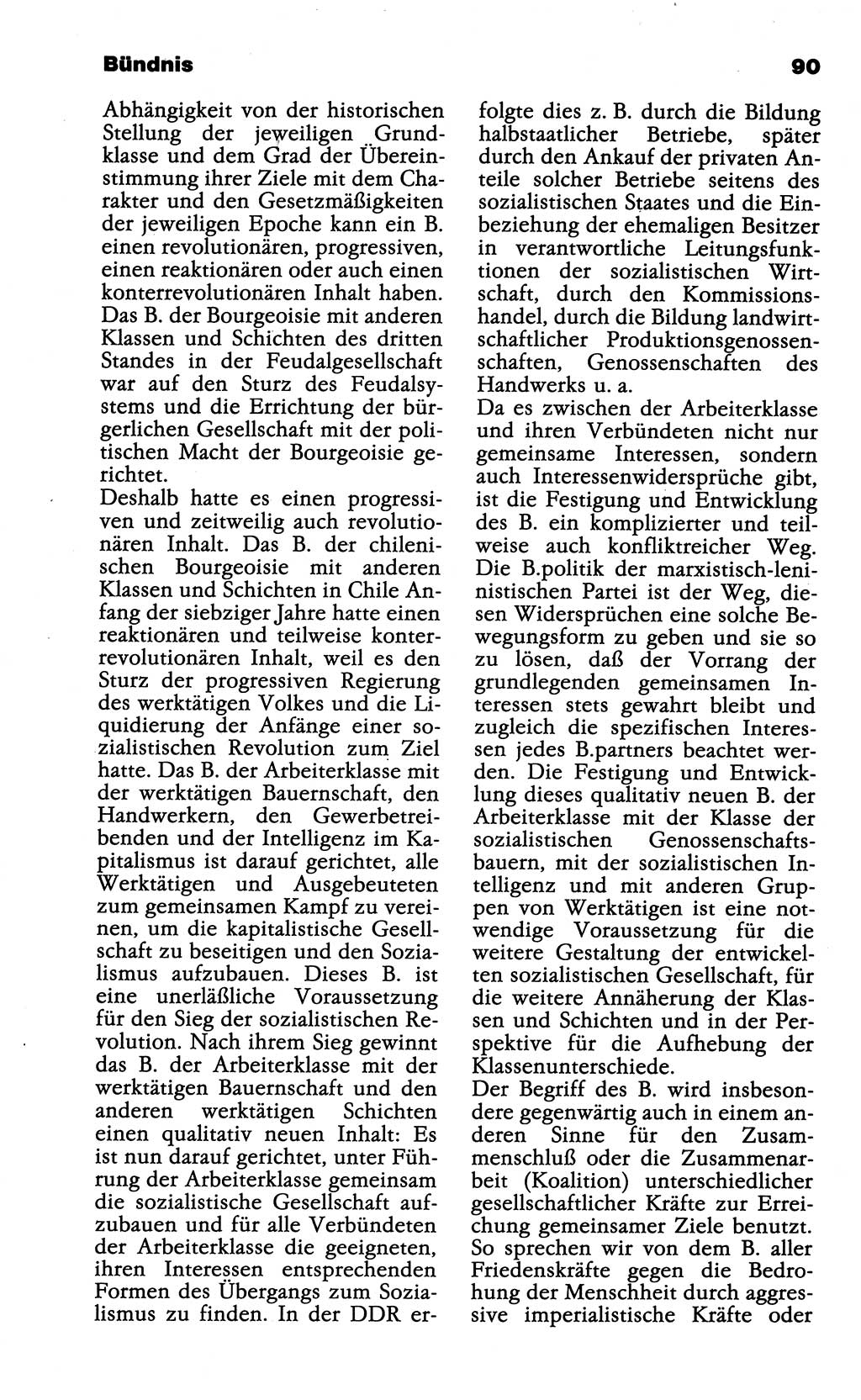 Wörterbuch der marxistisch-leninistischen Philosophie [Deutsche Demokratische Republik (DDR)] 1985, Seite 90 (Wb. ML Phil. DDR 1985, S. 90)