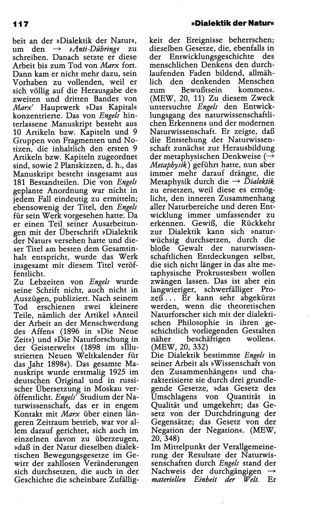 Wörterbuch der marxistisch-leninistischen Philosophie [Deutsche Demokratische Republik (DDR)] 1985, Seite 117 (Wb. ML Phil. DDR 1985, S. 117)