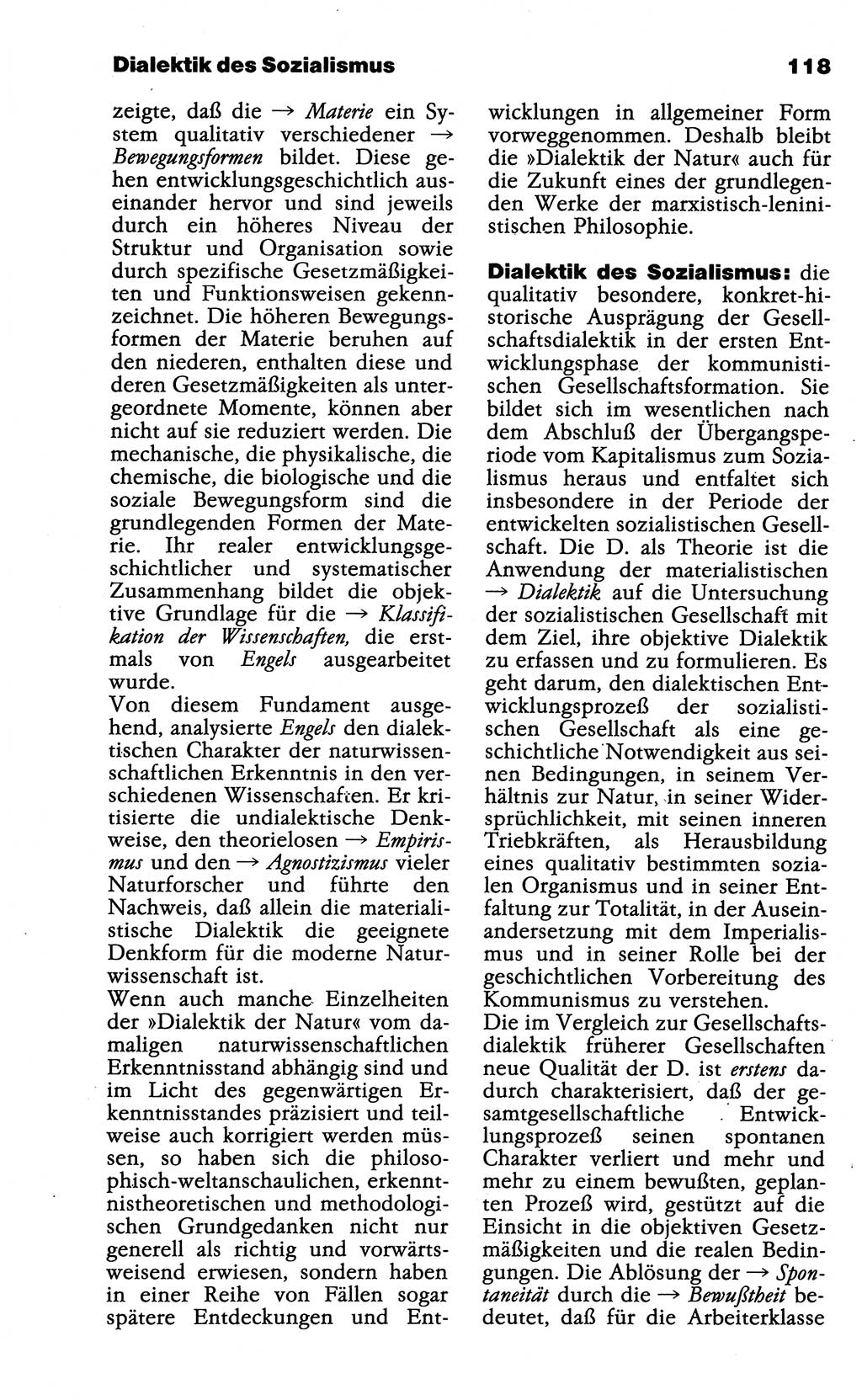 Wörterbuch der marxistisch-leninistischen Philosophie [Deutsche Demokratische Republik (DDR)] 1985, Seite 118 (Wb. ML Phil. DDR 1985, S. 118)