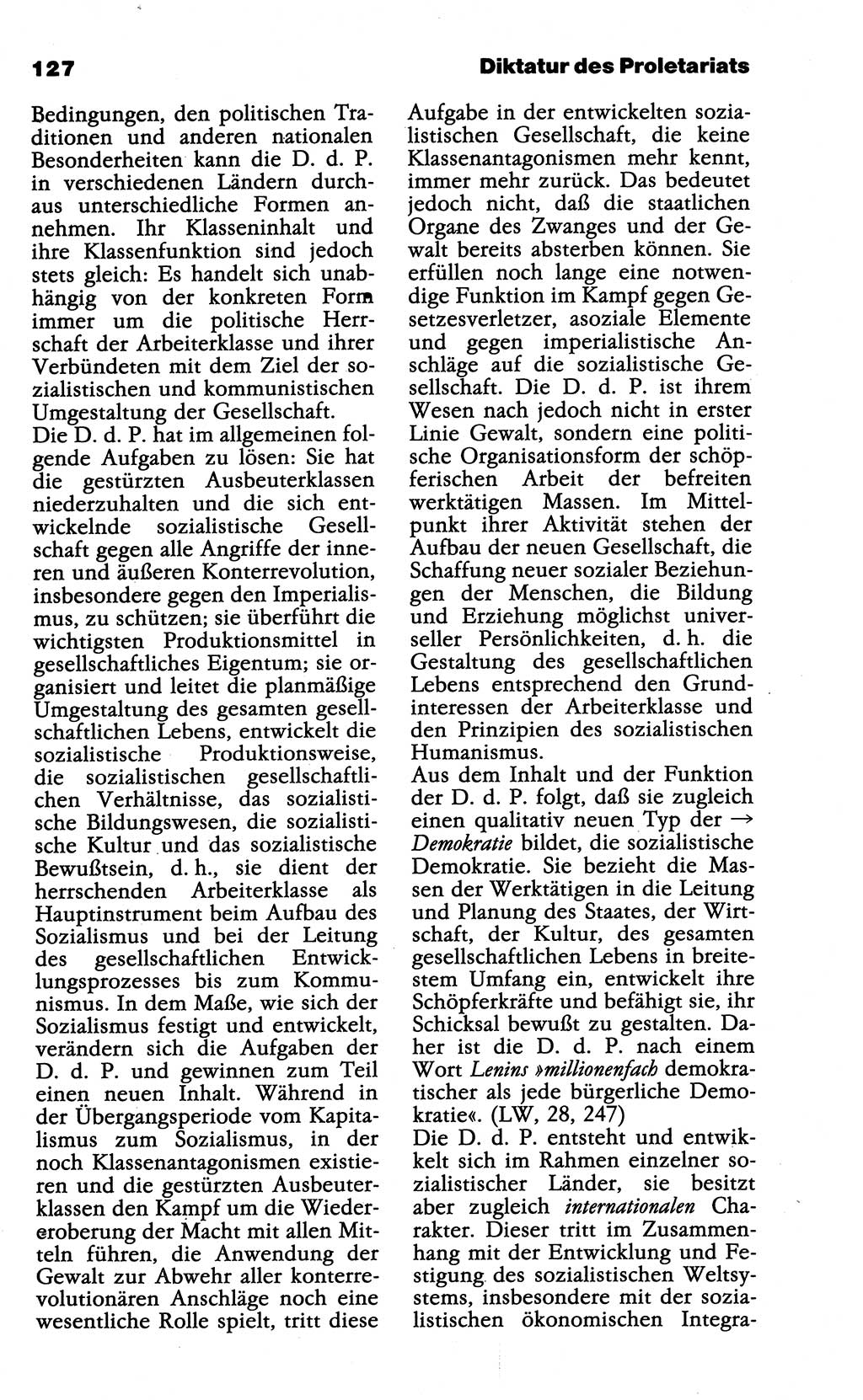 Wörterbuch der marxistisch-leninistischen Philosophie [Deutsche Demokratische Republik (DDR)] 1985, Seite 127 (Wb. ML Phil. DDR 1985, S. 127)