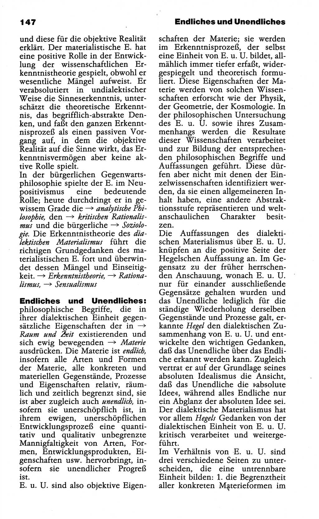 Wörterbuch der marxistisch-leninistischen Philosophie [Deutsche Demokratische Republik (DDR)] 1985, Seite 147 (Wb. ML Phil. DDR 1985, S. 147)