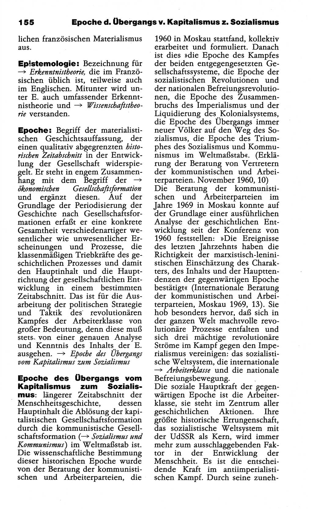 Wörterbuch der marxistisch-leninistischen Philosophie [Deutsche Demokratische Republik (DDR)] 1985, Seite 155 (Wb. ML Phil. DDR 1985, S. 155)