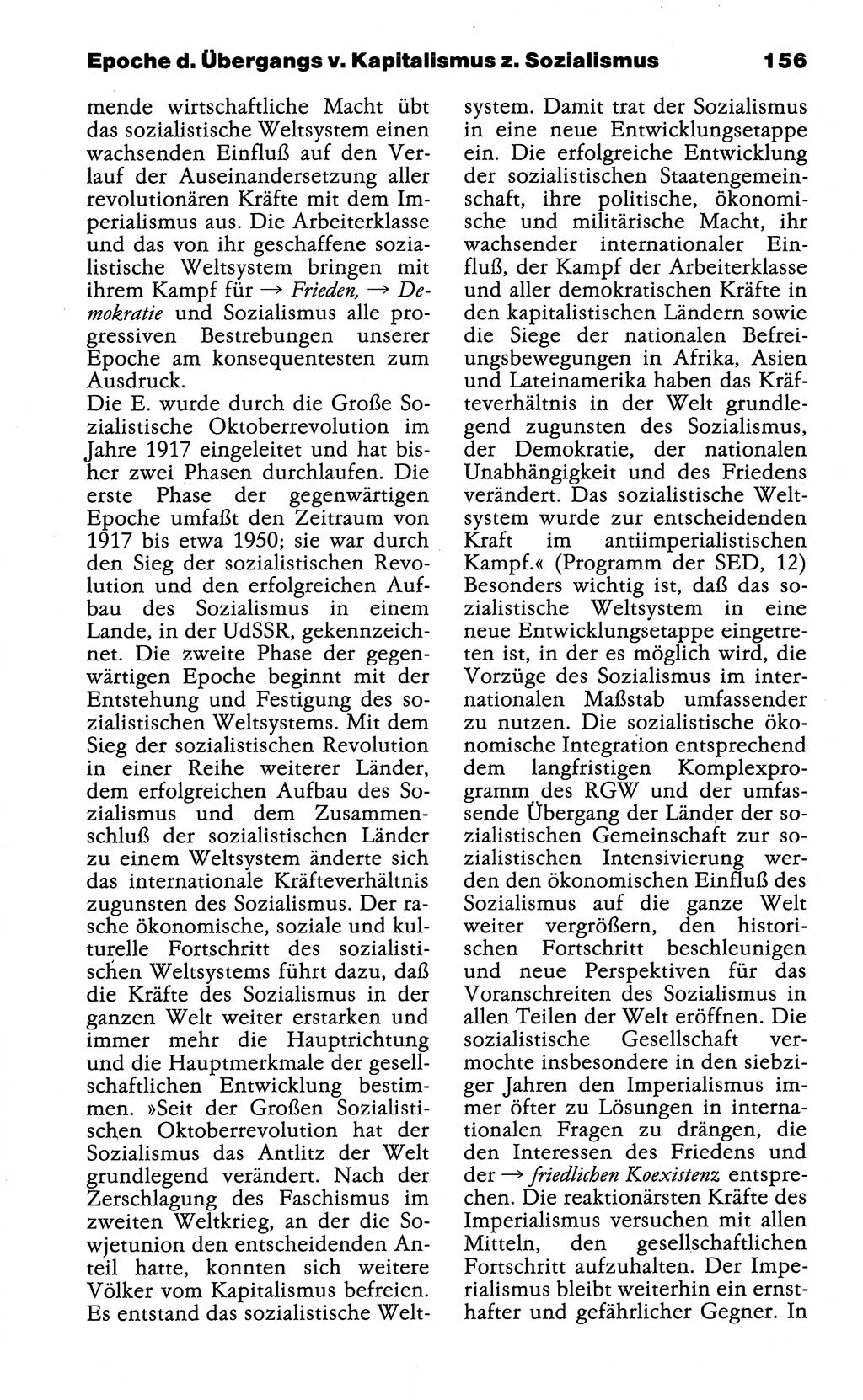 Wörterbuch der marxistisch-leninistischen Philosophie [Deutsche Demokratische Republik (DDR)] 1985, Seite 156 (Wb. ML Phil. DDR 1985, S. 156)