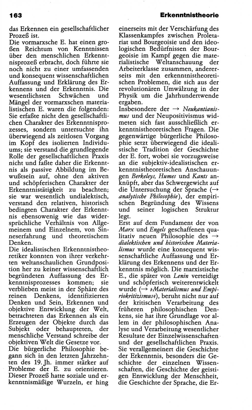 Wörterbuch der marxistisch-leninistischen Philosophie [Deutsche Demokratische Republik (DDR)] 1985, Seite 163 (Wb. ML Phil. DDR 1985, S. 163)