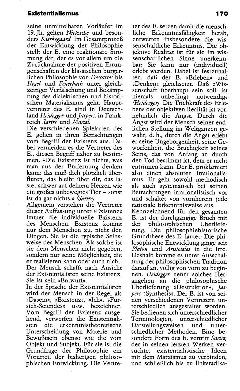 Wörterbuch der marxistisch-leninistischen Philosophie [Deutsche Demokratische Republik (DDR)] 1985, Seite 170 (Wb. ML Phil. DDR 1985, S. 170)