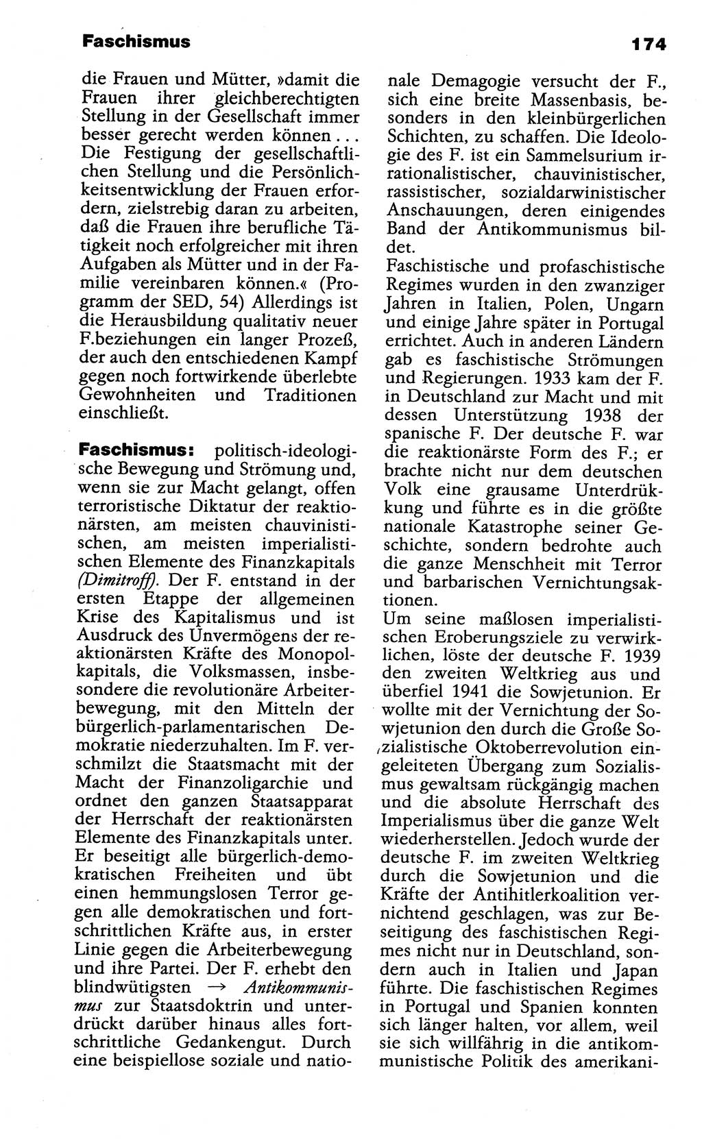 Wörterbuch der marxistisch-leninistischen Philosophie [Deutsche Demokratische Republik (DDR)] 1985, Seite 174 (Wb. ML Phil. DDR 1985, S. 174)