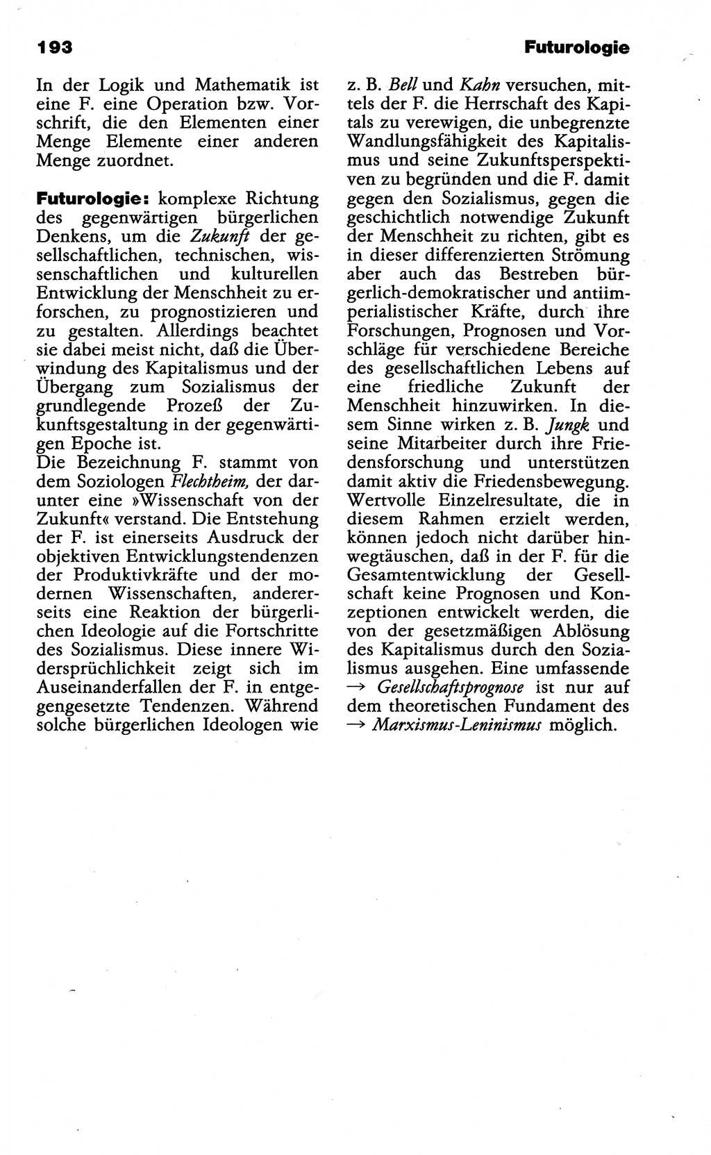 Wörterbuch der marxistisch-leninistischen Philosophie [Deutsche Demokratische Republik (DDR)] 1985, Seite 193 (Wb. ML Phil. DDR 1985, S. 193)
