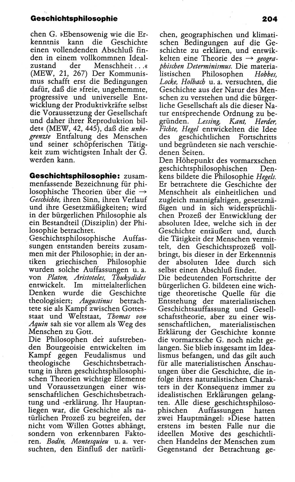 Wörterbuch der marxistisch-leninistischen Philosophie [Deutsche Demokratische Republik (DDR)] 1985, Seite 204 (Wb. ML Phil. DDR 1985, S. 204)