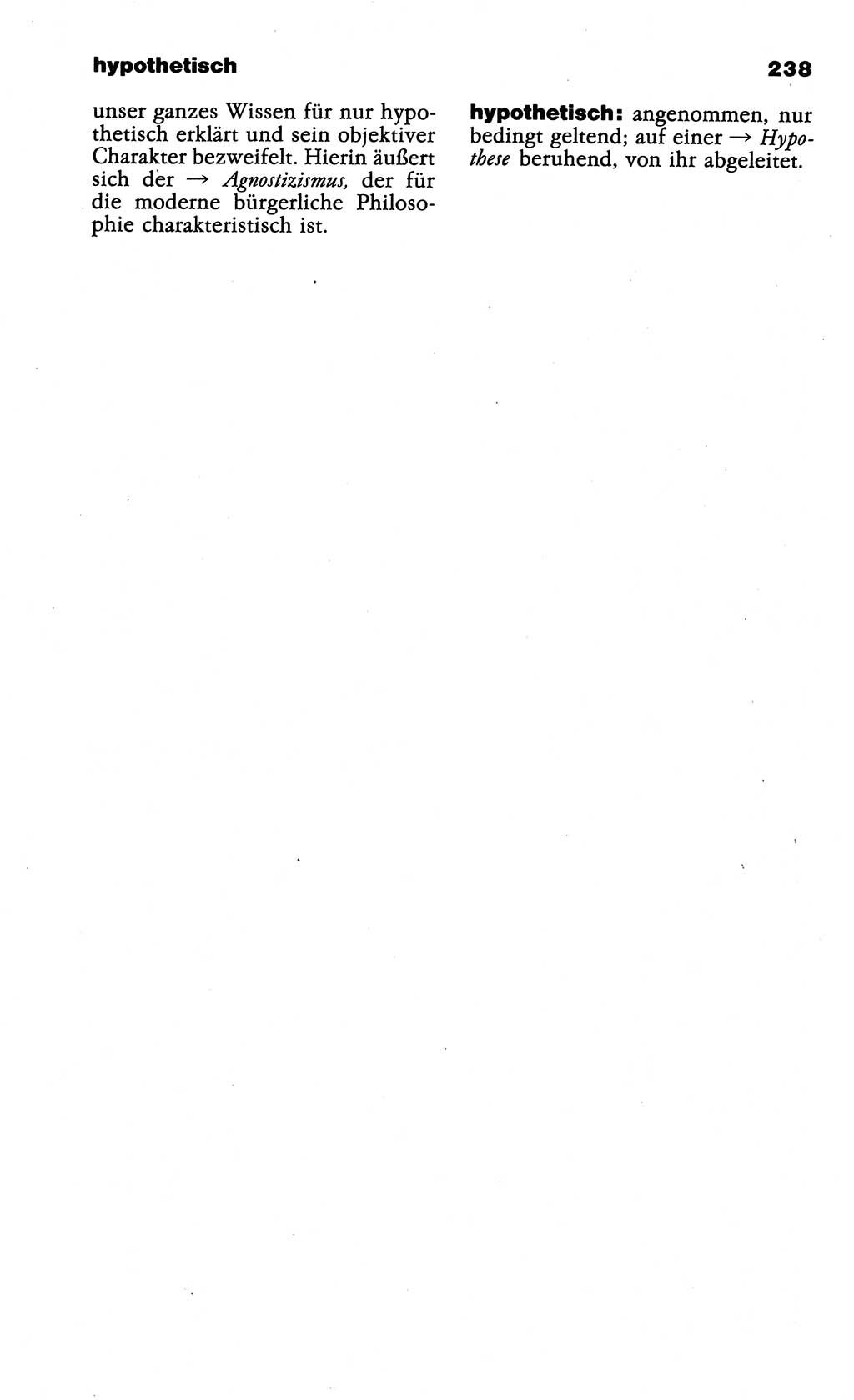 Wörterbuch der marxistisch-leninistischen Philosophie [Deutsche Demokratische Republik (DDR)] 1985, Seite 238 (Wb. ML Phil. DDR 1985, S. 238)