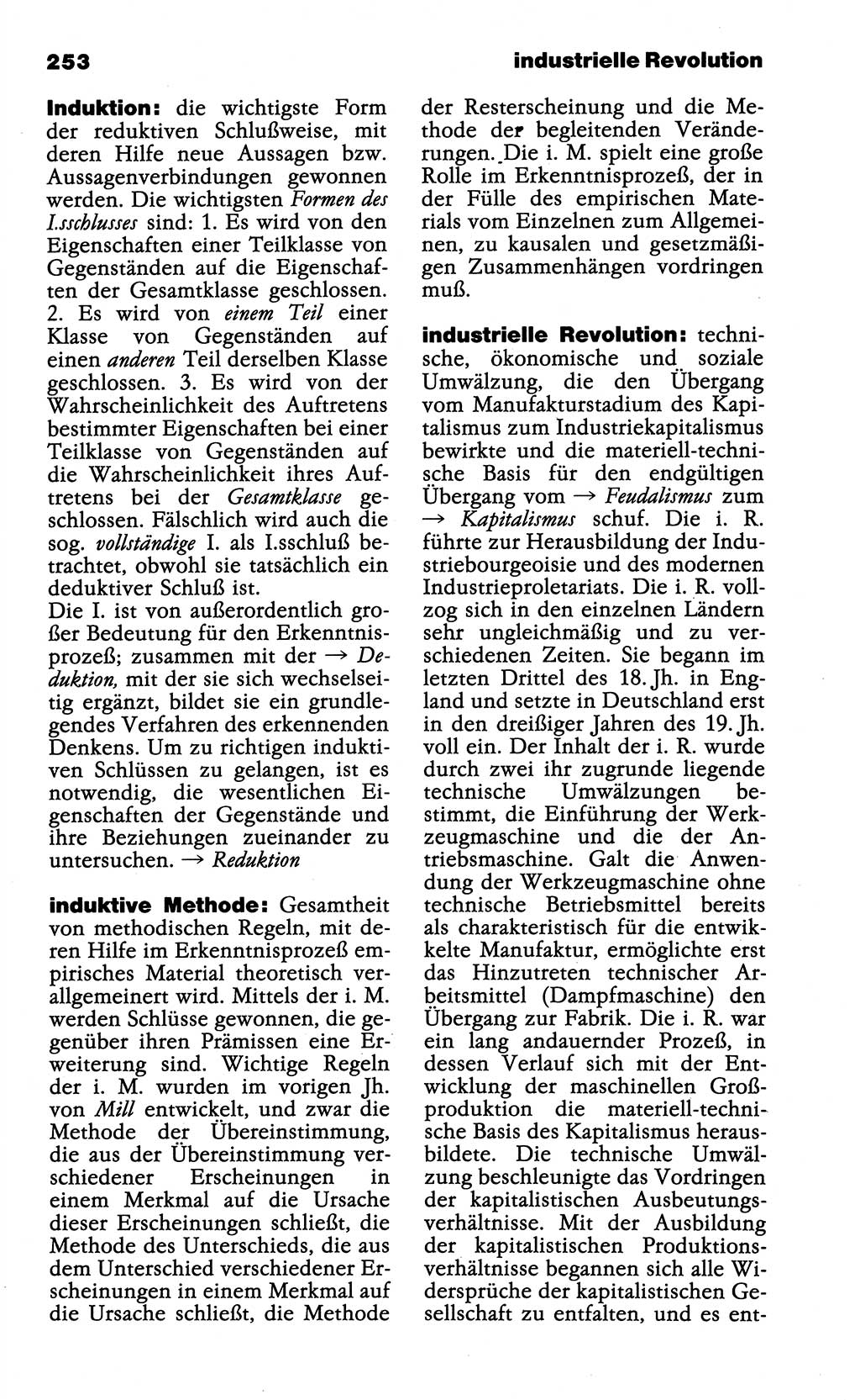 Wörterbuch der marxistisch-leninistischen Philosophie [Deutsche Demokratische Republik (DDR)] 1985, Seite 253 (Wb. ML Phil. DDR 1985, S. 253)
