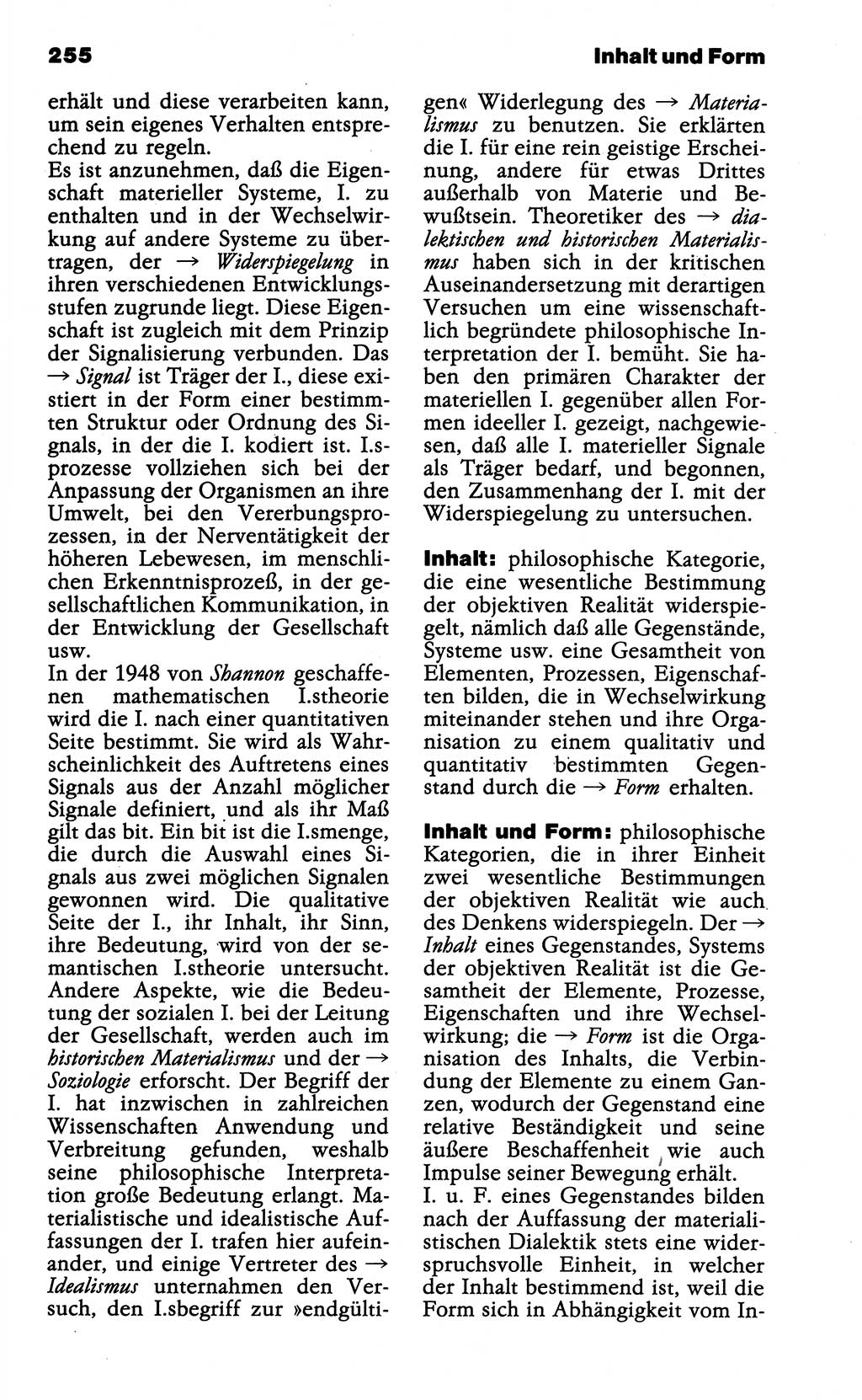 WÃ¶rterbuch der marxistisch-leninistischen Philosophie [Deutsche Demokratische Republik (DDR)] 1985, Seite 255 (Wb. ML Phil. DDR 1985, S. 255)