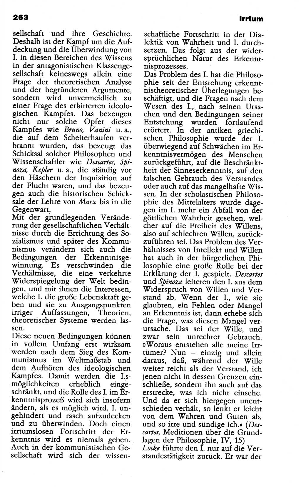 Wörterbuch der marxistisch-leninistischen Philosophie [Deutsche Demokratische Republik (DDR)] 1985, Seite 263 (Wb. ML Phil. DDR 1985, S. 263)